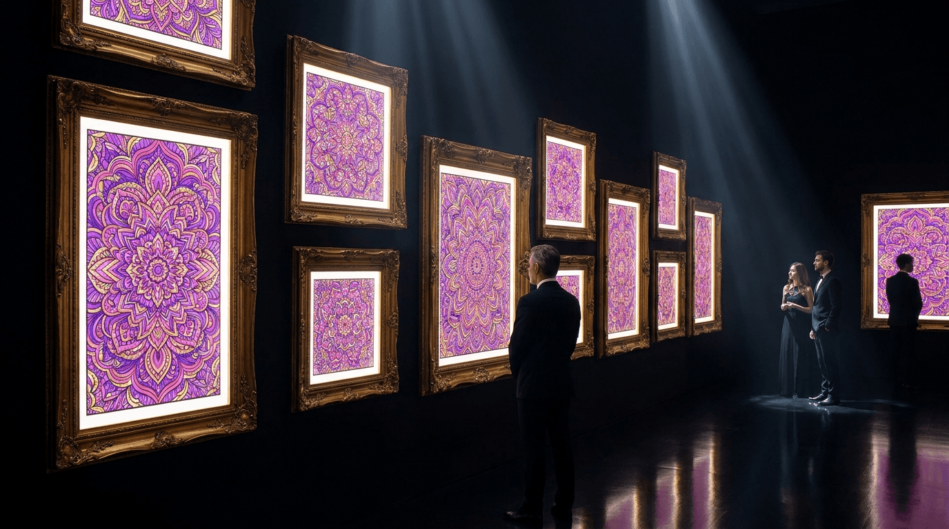 Premium Vivid Void gallery — illuminated psychedelic art collection
