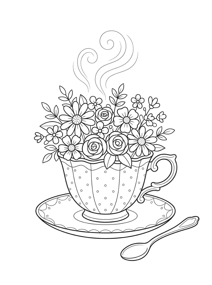 Morning Light — coloring page