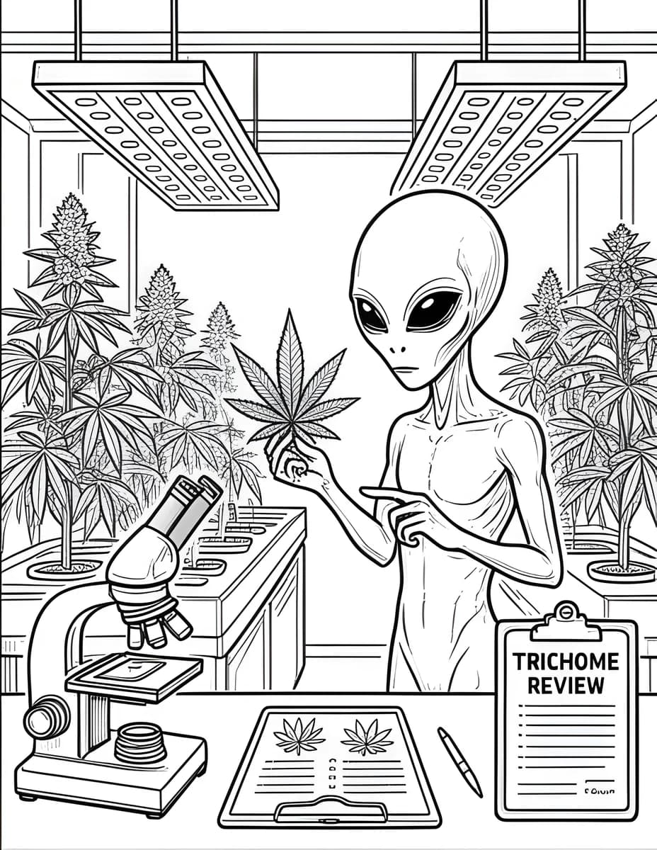 Trichome Review — coloring page