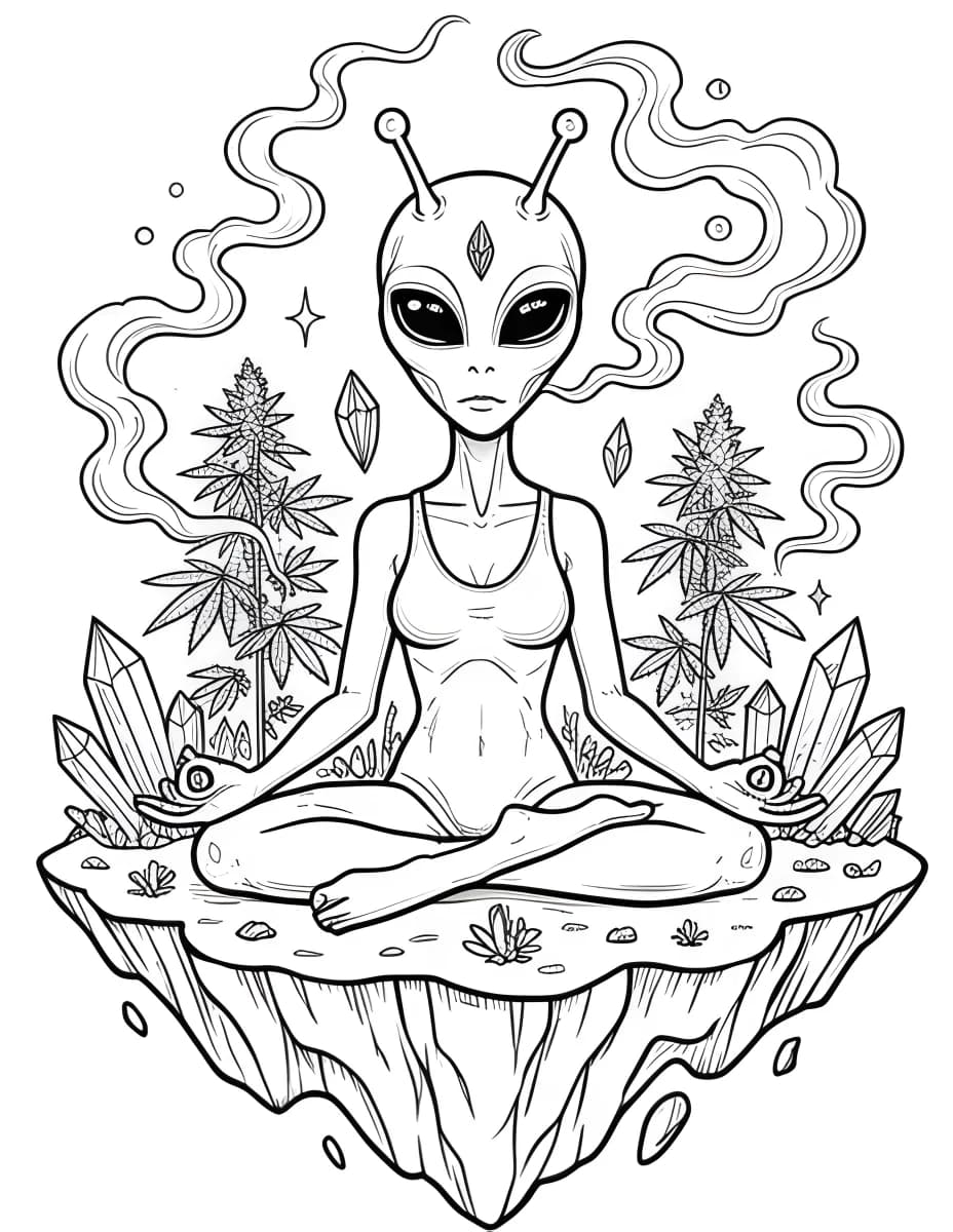 Garden of Ascension — coloring page