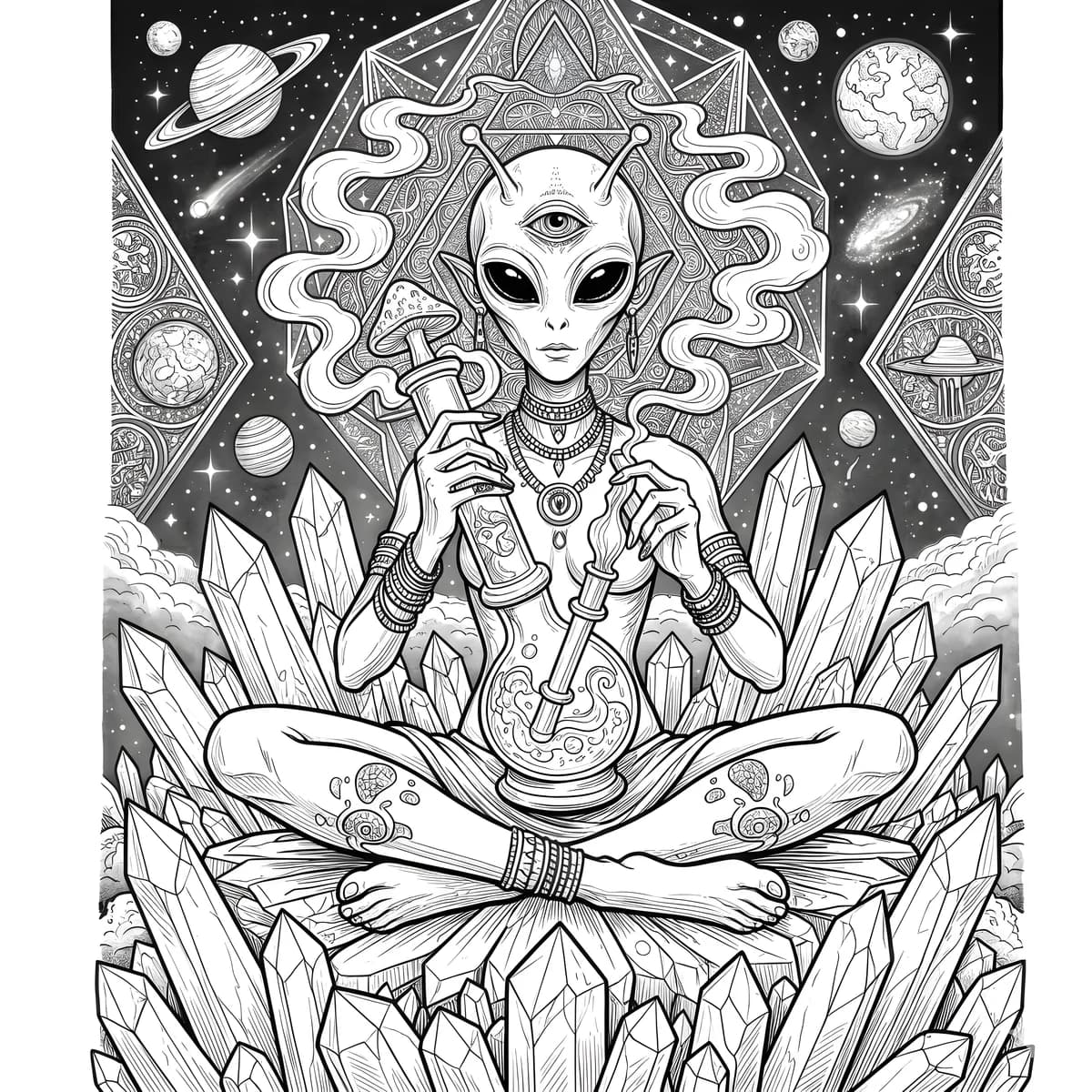 Bong Lotus — coloring page
