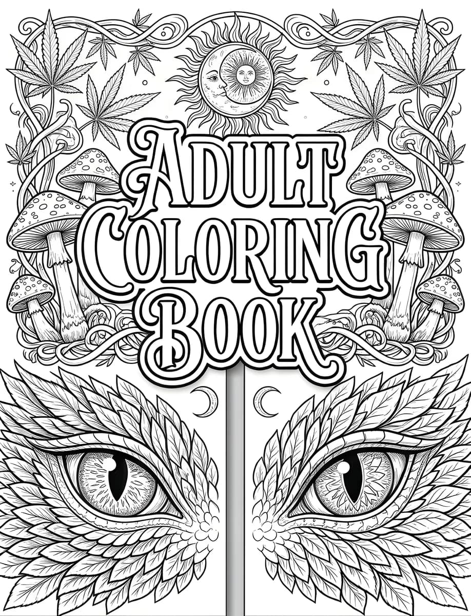 Cover Book — coloring page