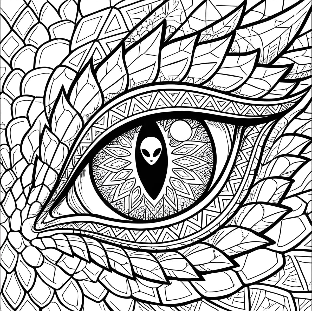 Reptile Mind — coloring page