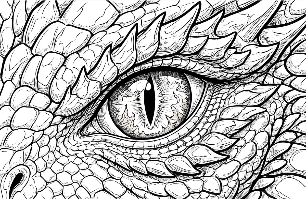Slit of the Serpent — coloring page