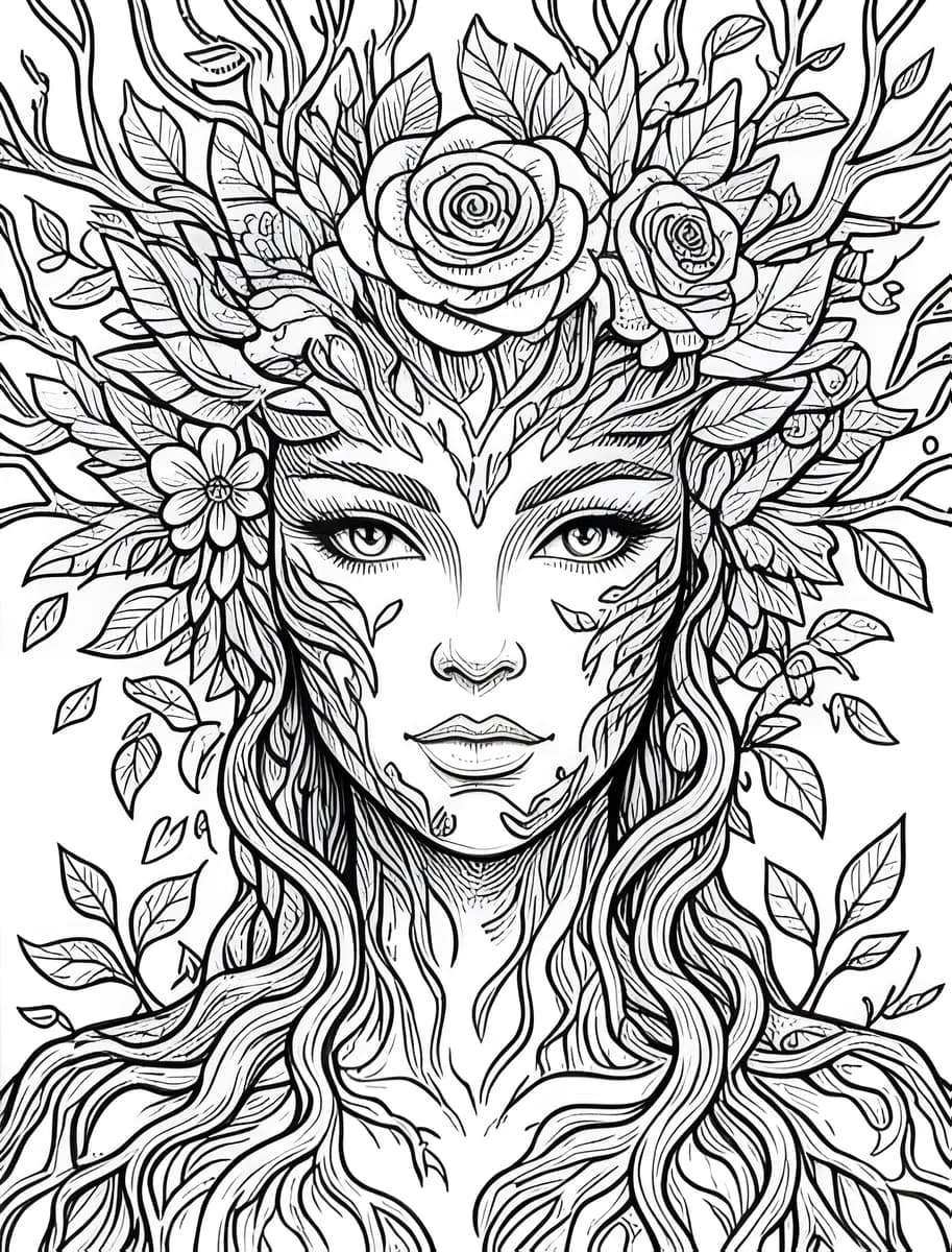 Bramble Queen — coloring page