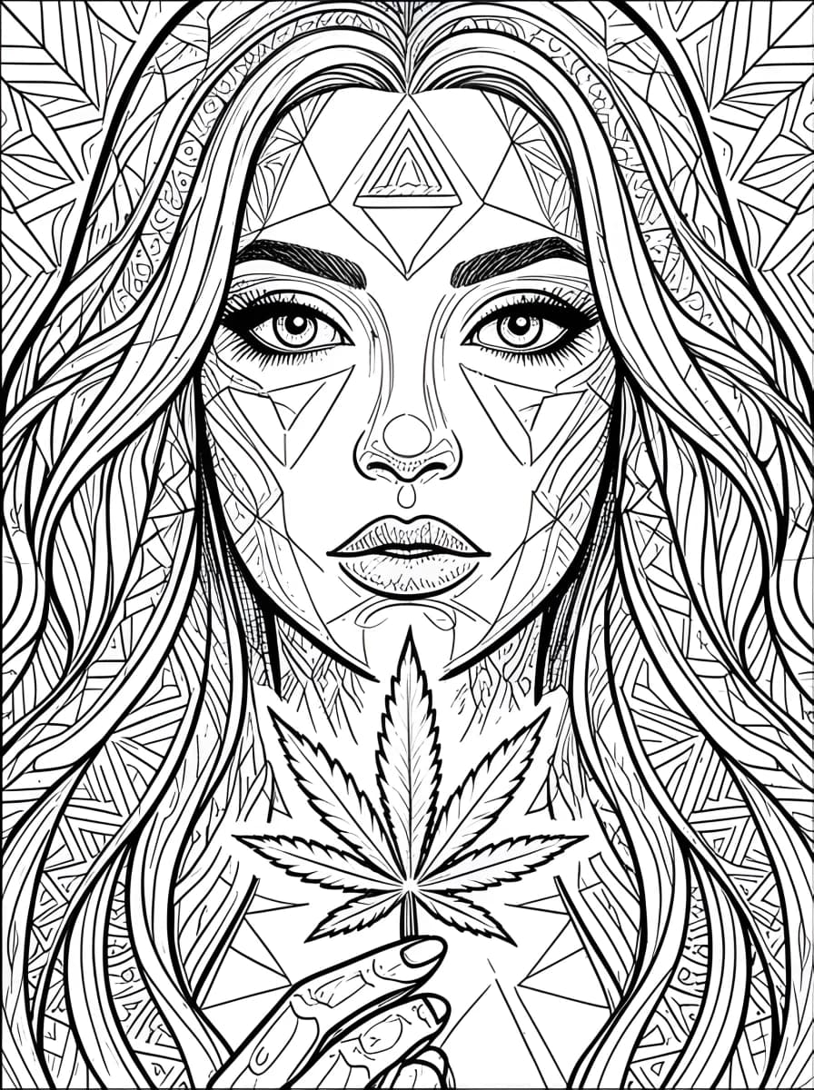 Sacred Smoker — coloring page