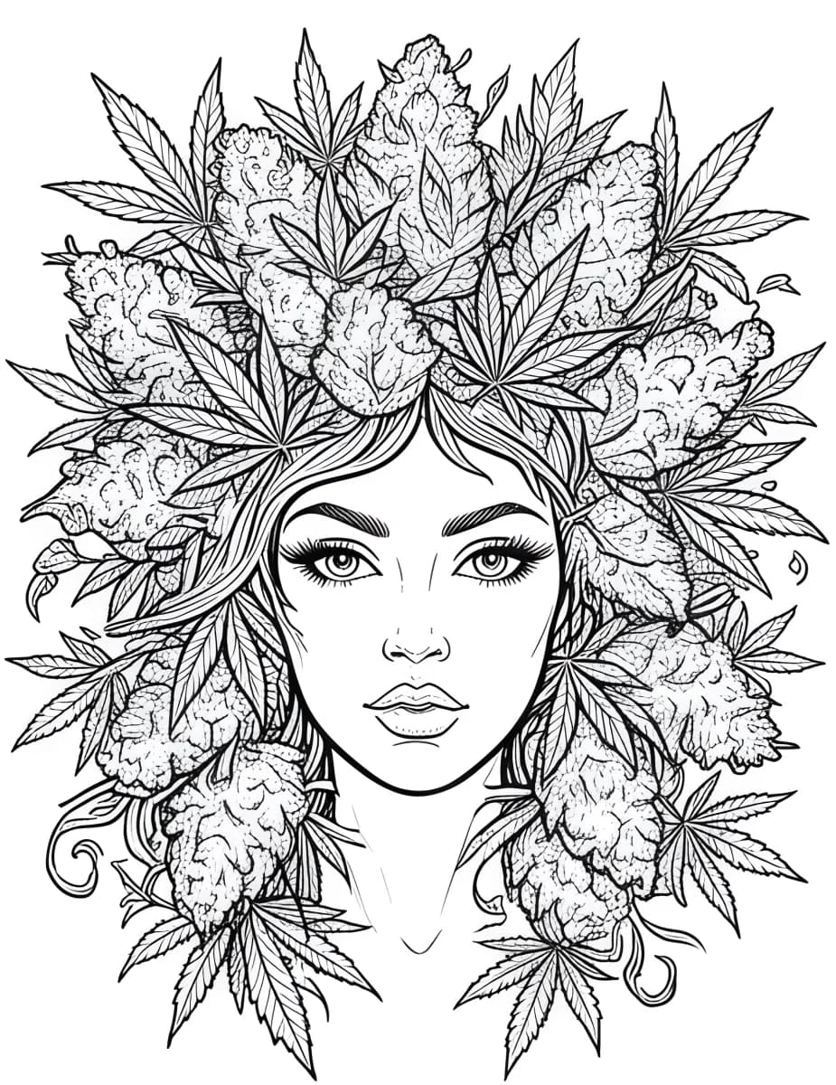 Bud Crown — coloring page