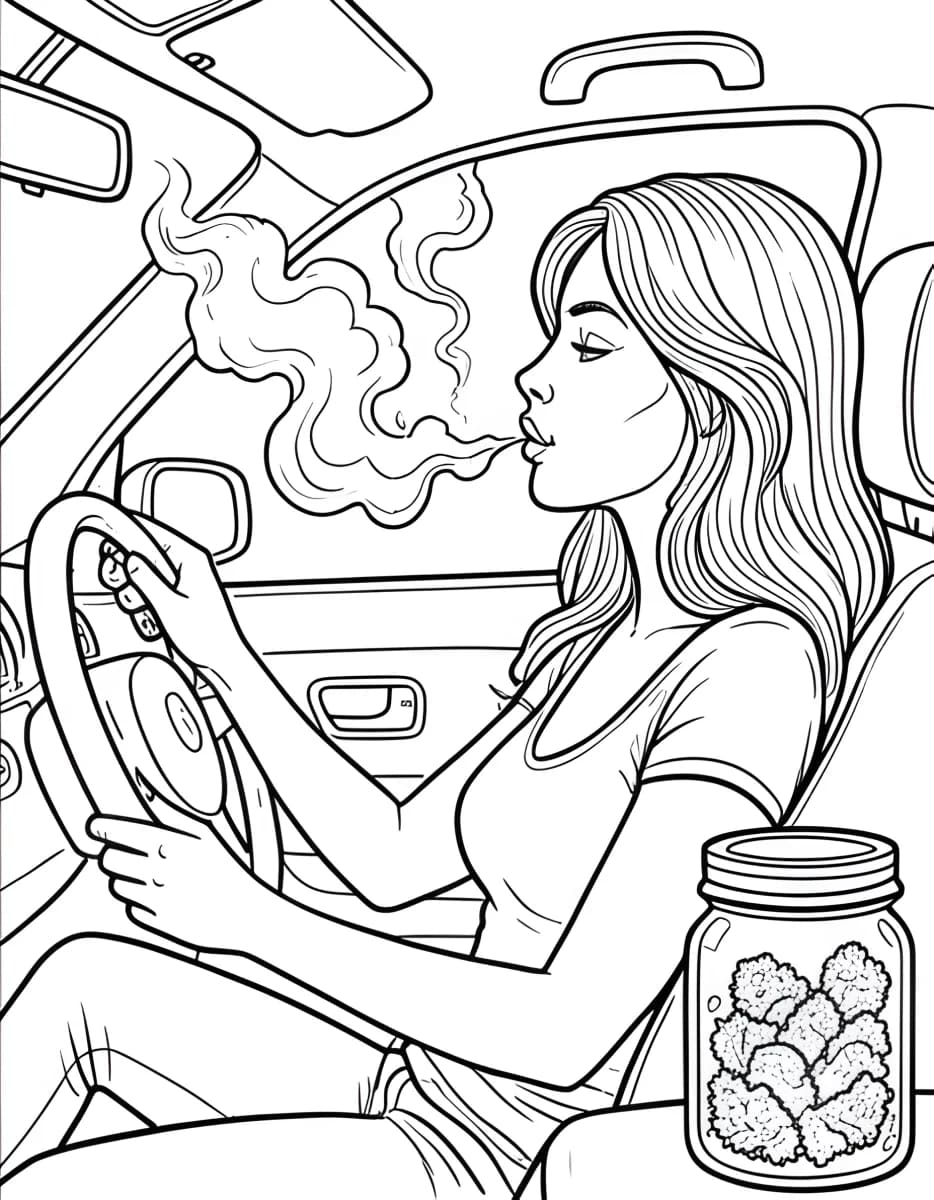 Joyride Smoke — coloring page