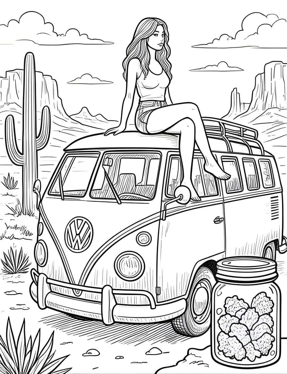 Desert Bus — coloring page