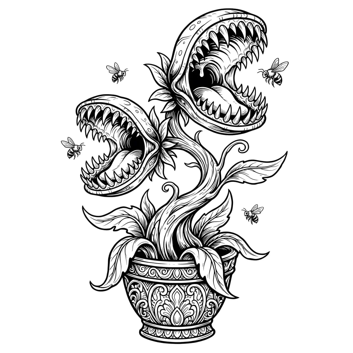 Mouth of the Garden — coloring page