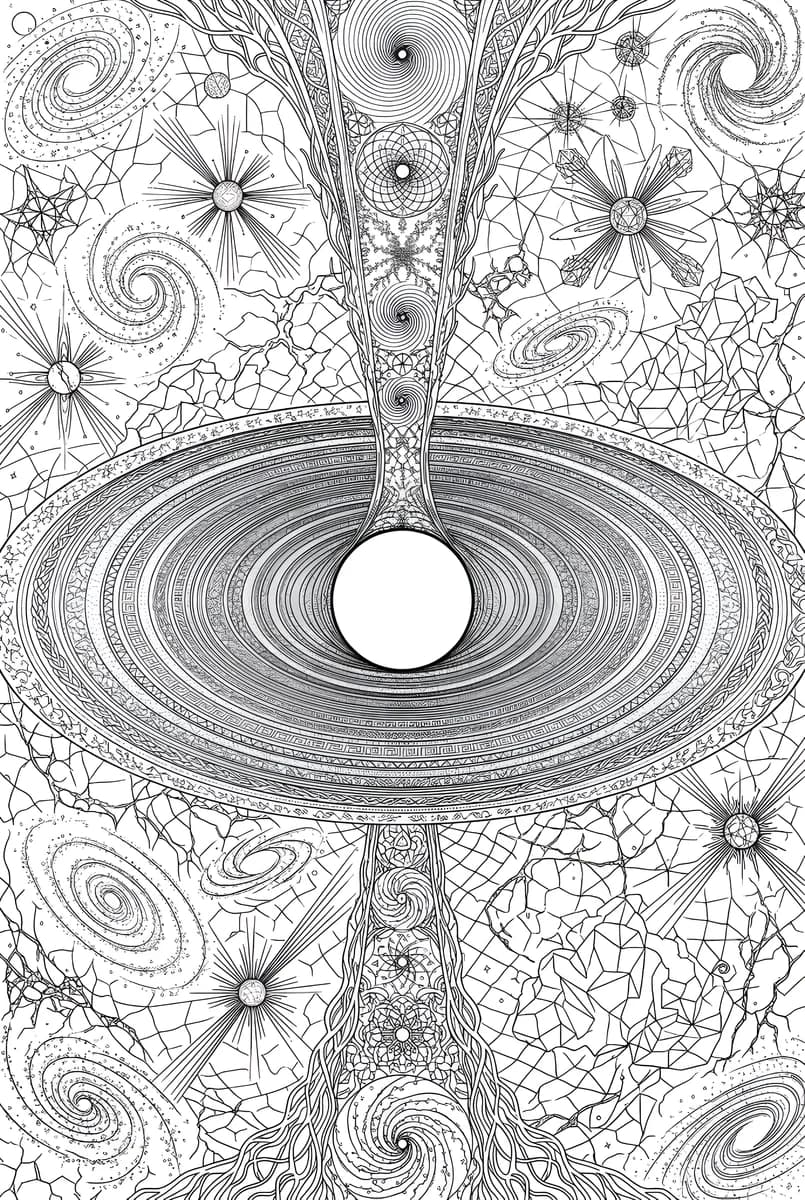 Axis Mundi — coloring page