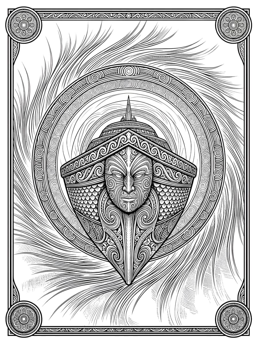 Battle Ship — coloring page