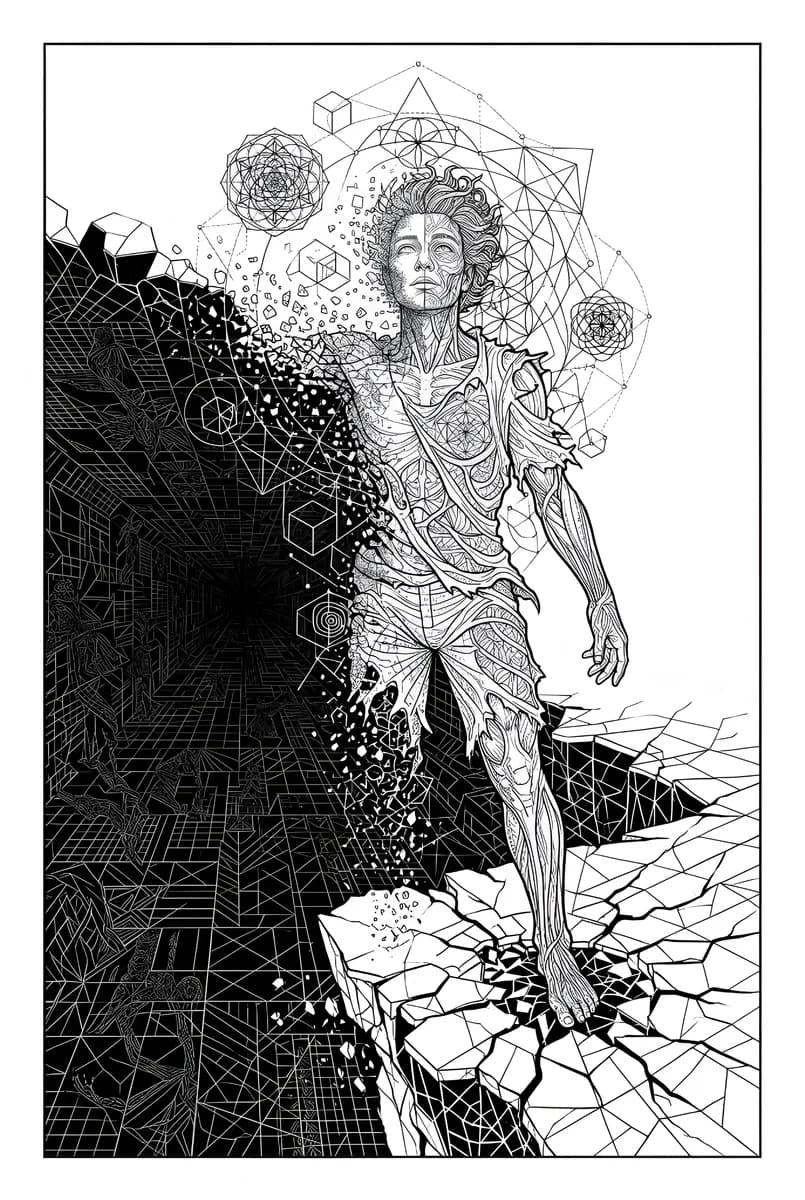 Digital Decay — coloring page