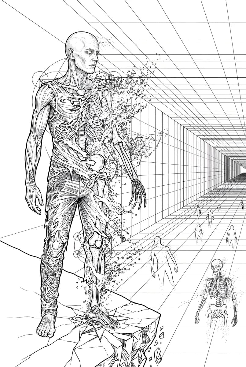 Digital Dissolution — coloring page