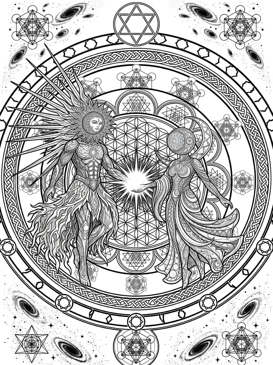 Galaxy Ballad — coloring page
