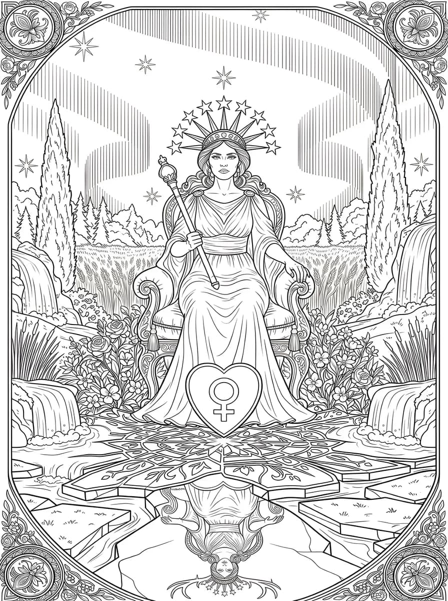 Venus Empress — coloring page