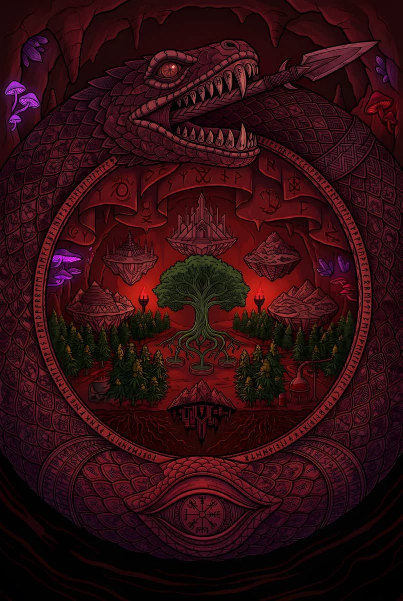 Ouroboros World Tree 2 — colored reference