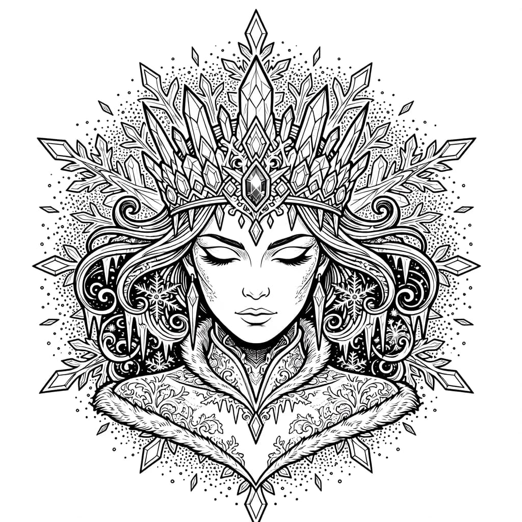 Serpent Queen — coloring page