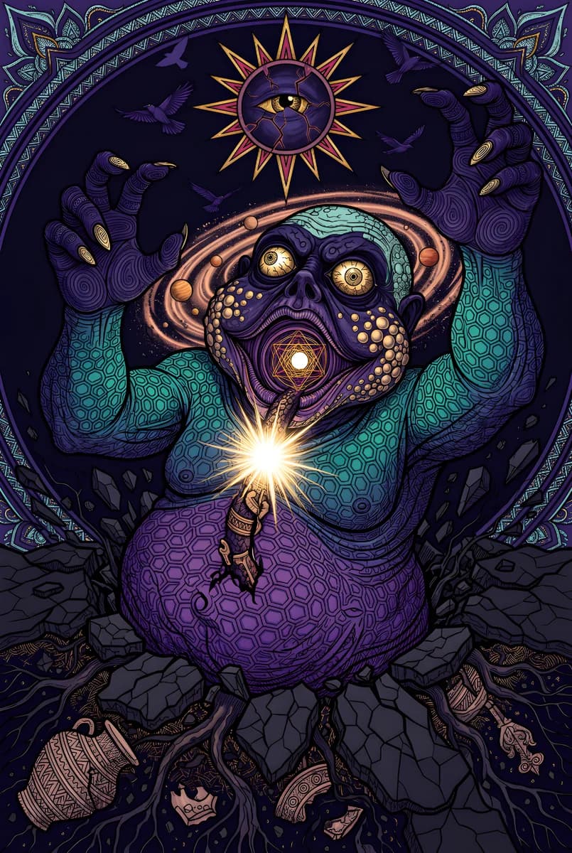Earth Golem 2 — colored reference